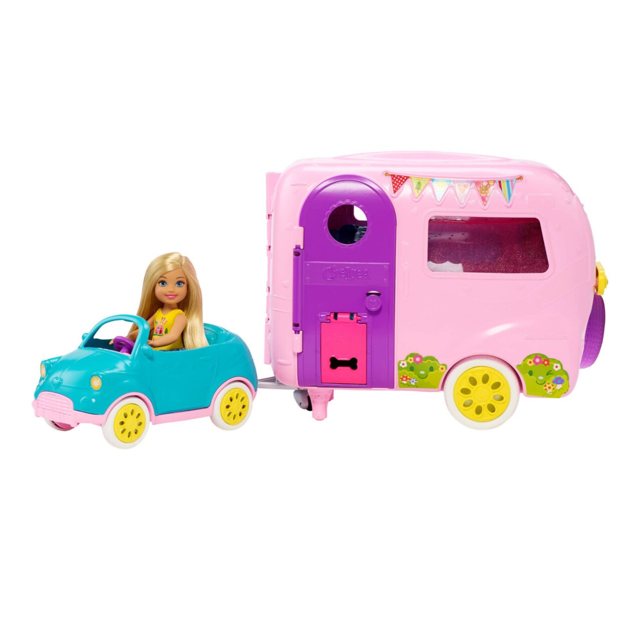 Barbie Toys Camper Playset With Chelsea Doll Toy Car And
